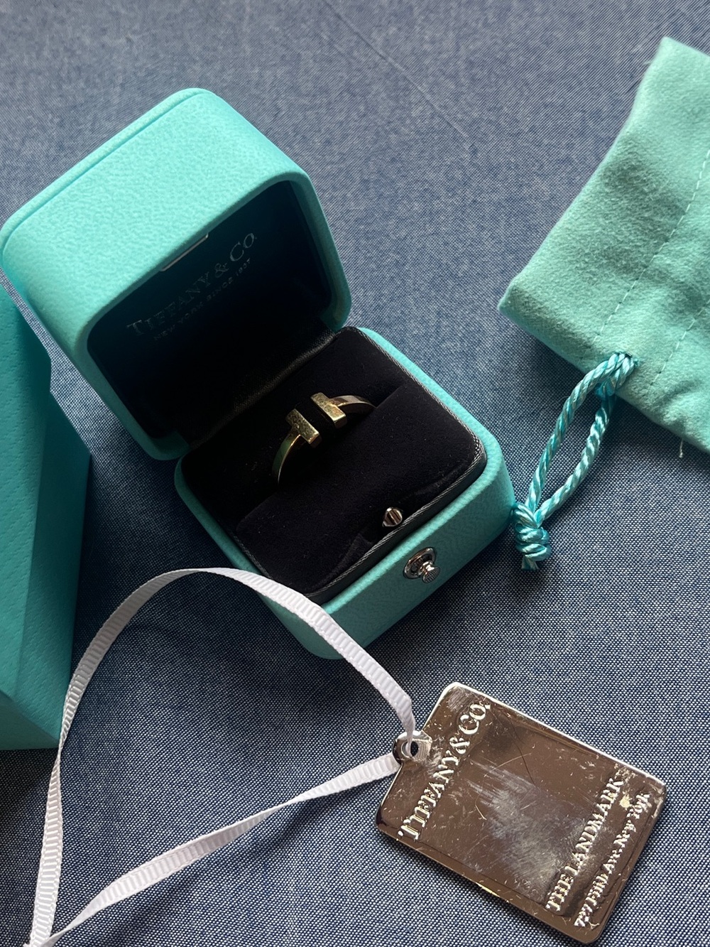 Classic open T ring Tiffany’s gently used - Picture 12 of 14